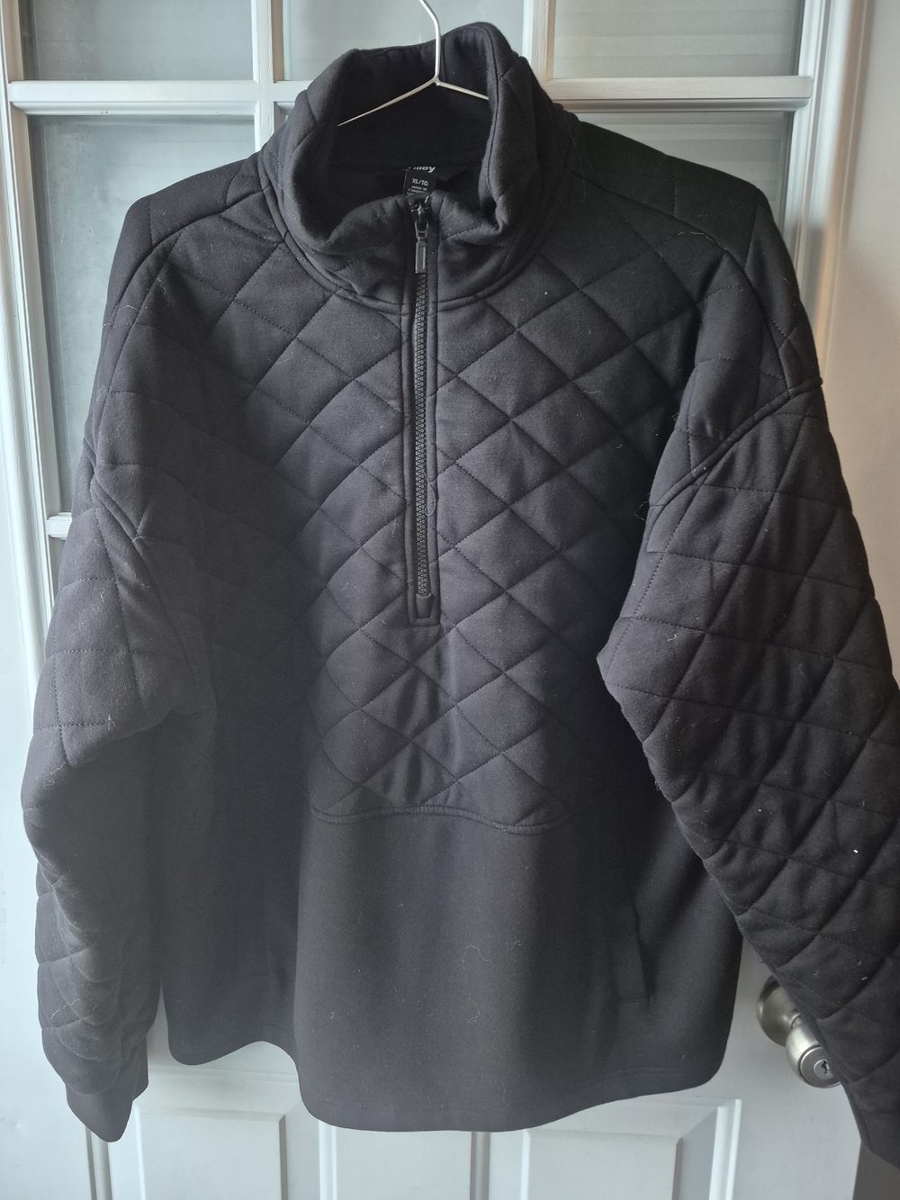Tilley Quilted Half-Zip Pullover - Black